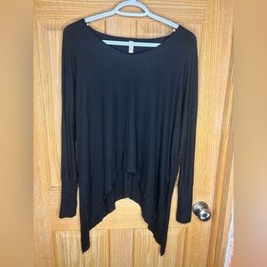 Elan robbed yoga long sleeve with thumb holes